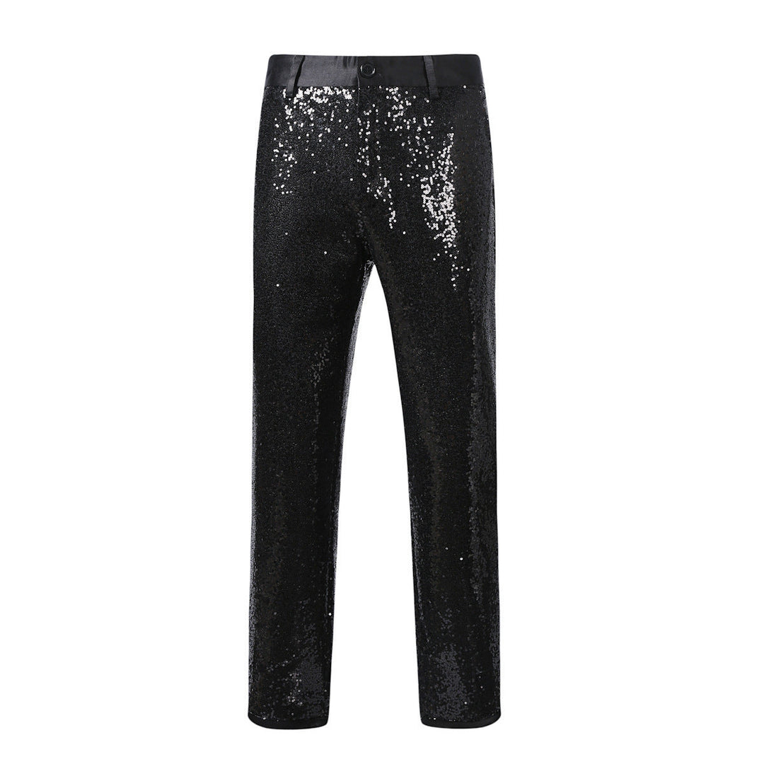 Dante | Sequin Trousers Glamorous Party Fit Comfortable Elastic Waistband 2