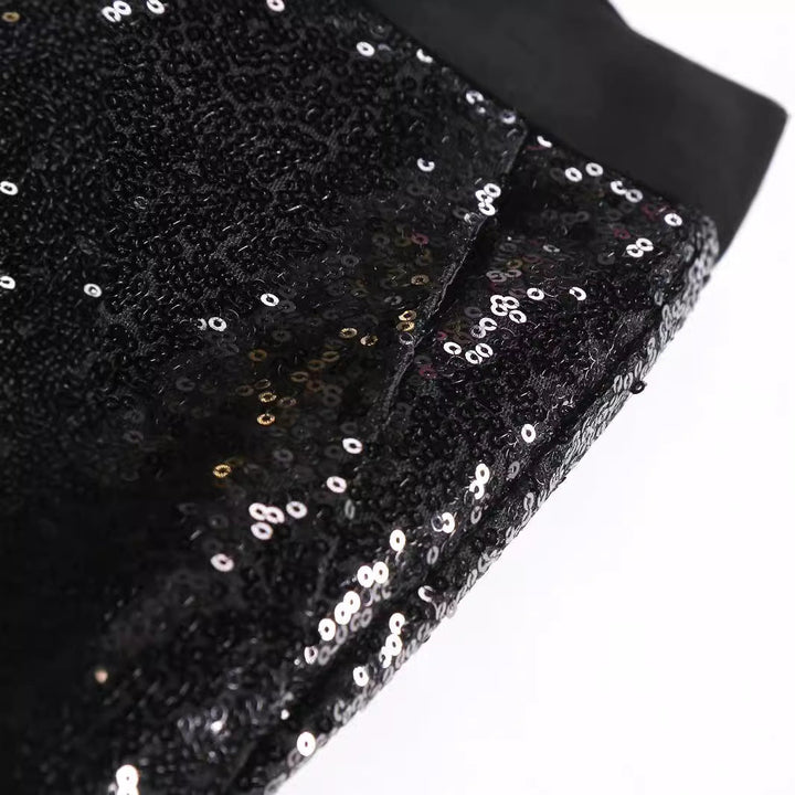 Dante | Sequin Trousers Glamorous Party Fit Comfortable Elastic Waistband 4