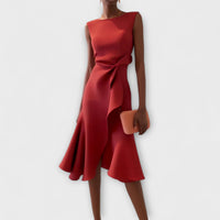 Eleanor | Elegante abito midi asimmetrico per occasioni speciali