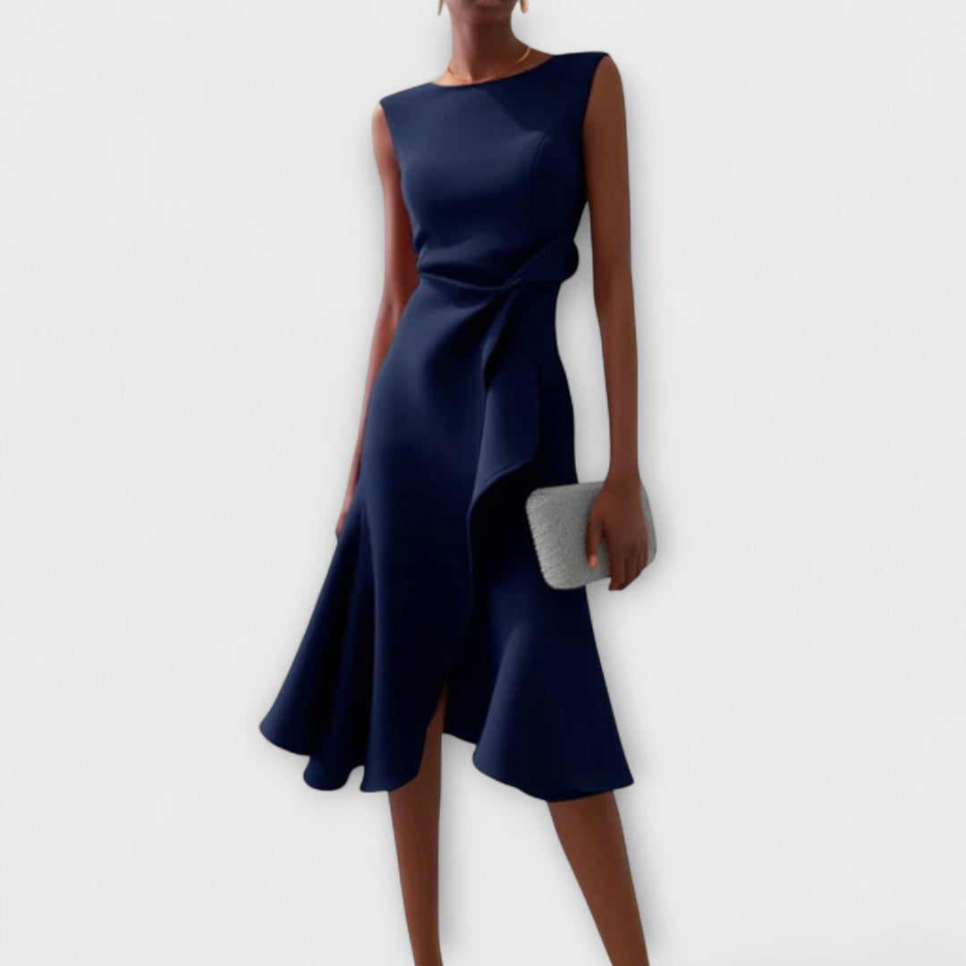 Darla | Elegant Plus Size Midi Dress – Chic Wedding Guest & Cocktail Style 2
