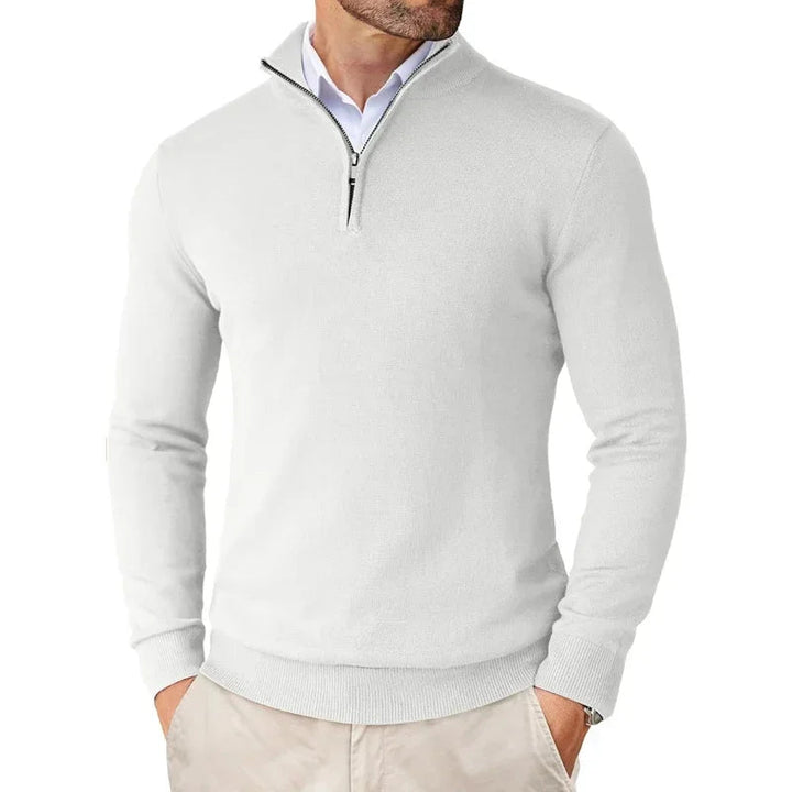 David | Modern Style Half Zip Sweater 2