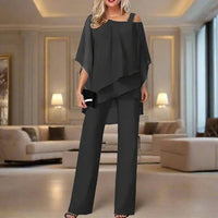 Eliza | Elegante Completo Due Pezzi in Chiffon