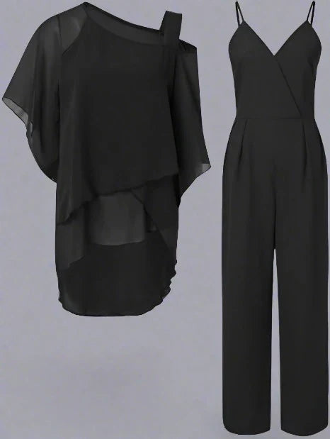 Doreen | Elegant, loose-fitting summer chiffon set 6