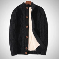 Ethan | Cardigan Accogliente a Maglia a Treccia