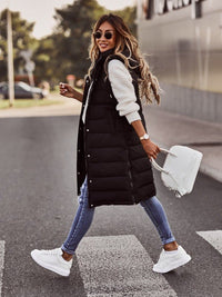 Avery | Stylish And Warm Long Quilted Hooded Vest