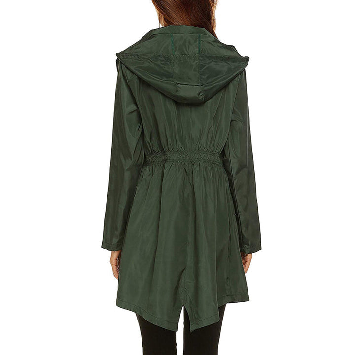 Drune | Rain Jacket Women Lightweight Water-Repellent Fitted Casual 1