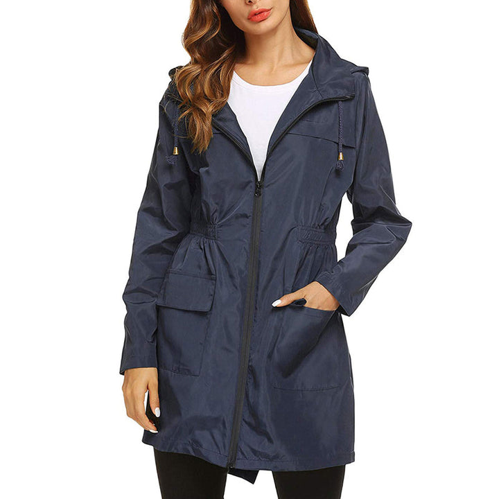 Drune | Rain Jacket Women Lightweight Water-Repellent Fitted Casual 4
