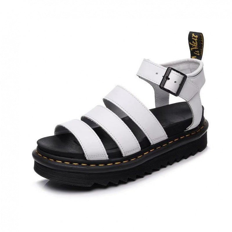 Eleanor | Women's Platform Strappy Comfortable Sandals Buckle Chunky Sole 0