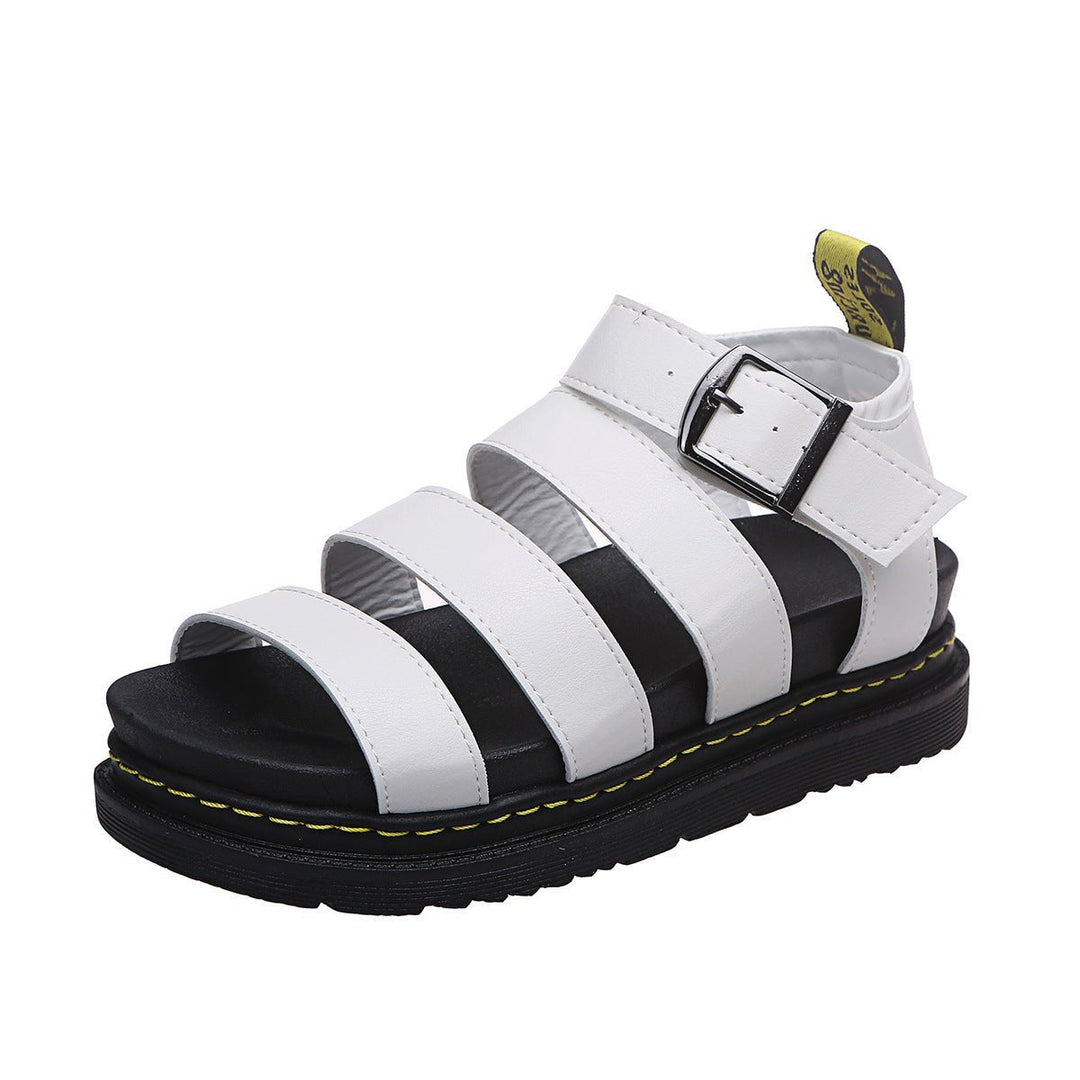 Eleanor | Women's Platform Strappy Comfortable Sandals Buckle Chunky Sole 6