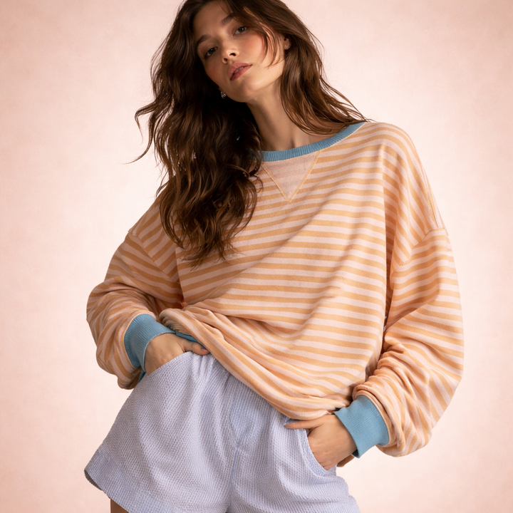 Elena | Trendy and Cozy Oversized Women's Sweatshirt 8