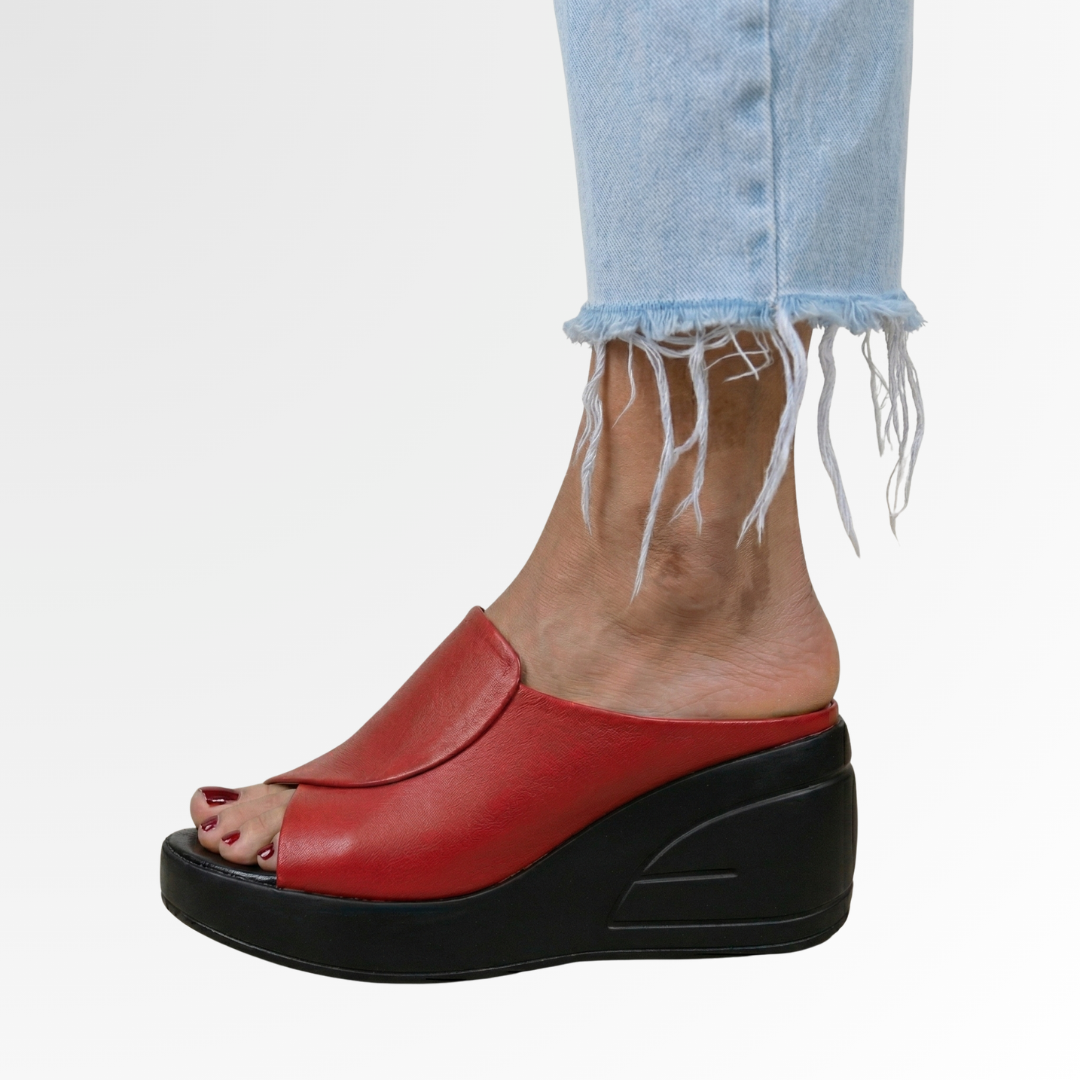 Eliza | Comfortable Black Wedge Sandals for Women – Stylish Wedges with Arch Support 3