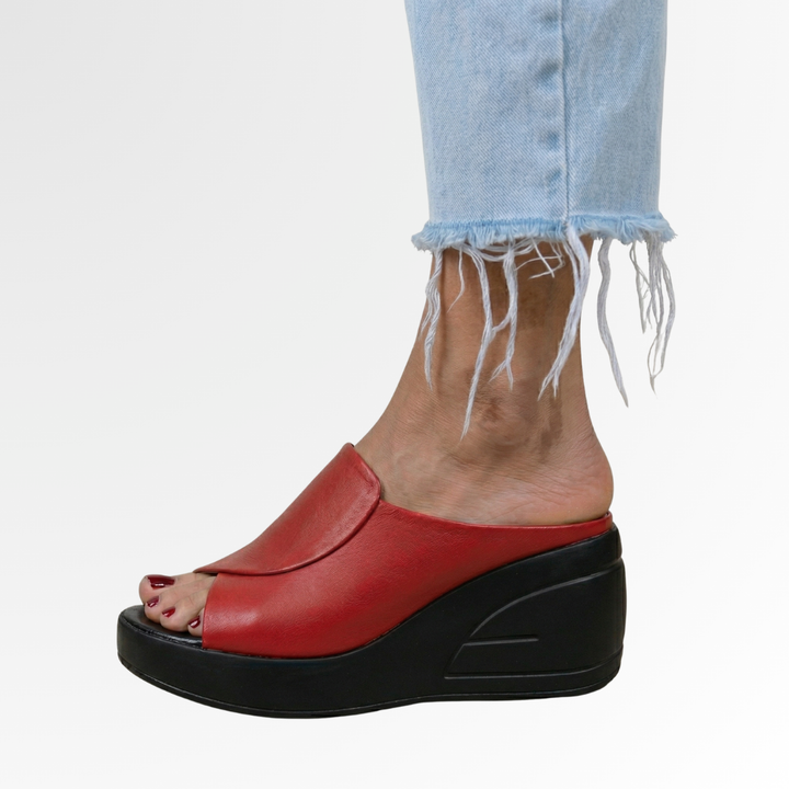 Eliza | Comfortable Black Wedge Sandals for Women – Stylish Wedges with Arch Support 3
