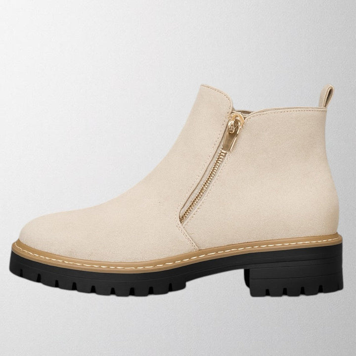 Elma | Women's shoe with round toe and side zip fastening 2
