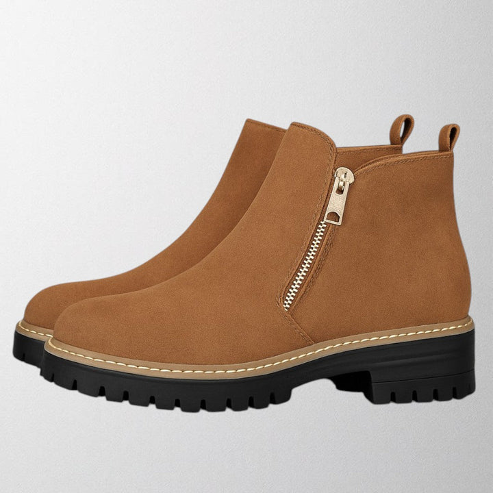 Elma | Women's shoe with round toe and side zip fastening 3