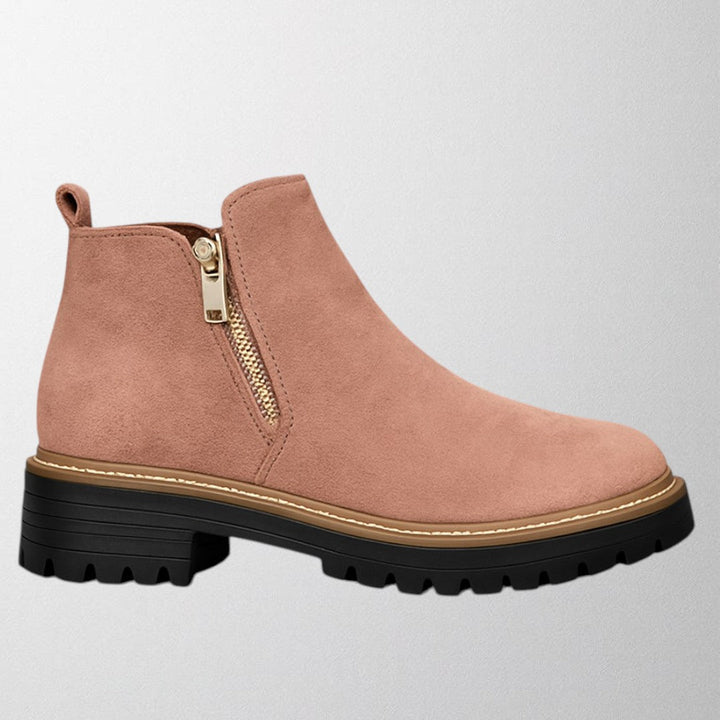 Elma | Women's shoe with round toe and side zip fastening 4