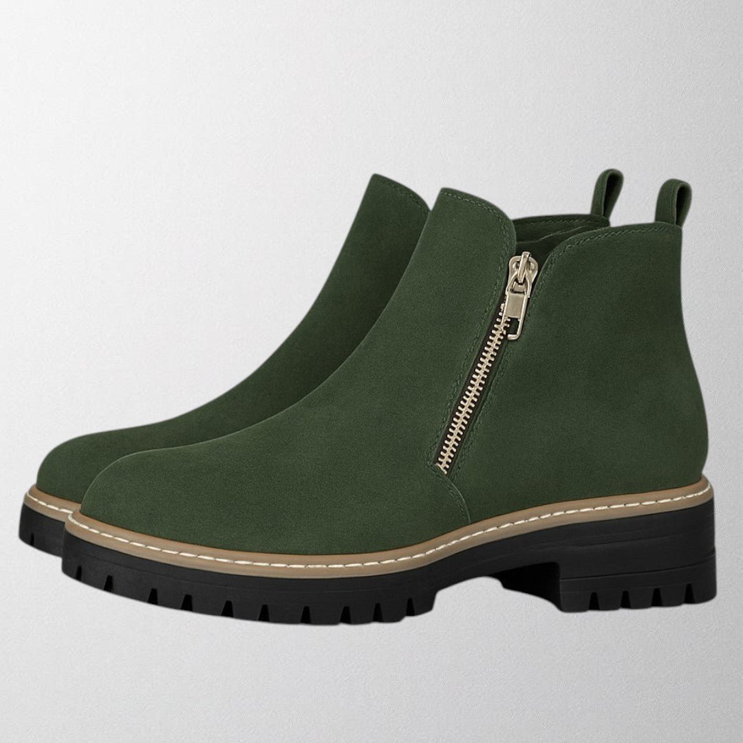 Elma | Women's shoe with round toe and side zip fastening 5