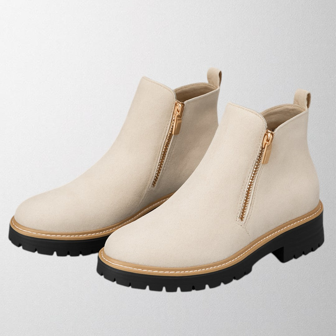 Elma | Women's shoe with round toe and side zip fastening 8