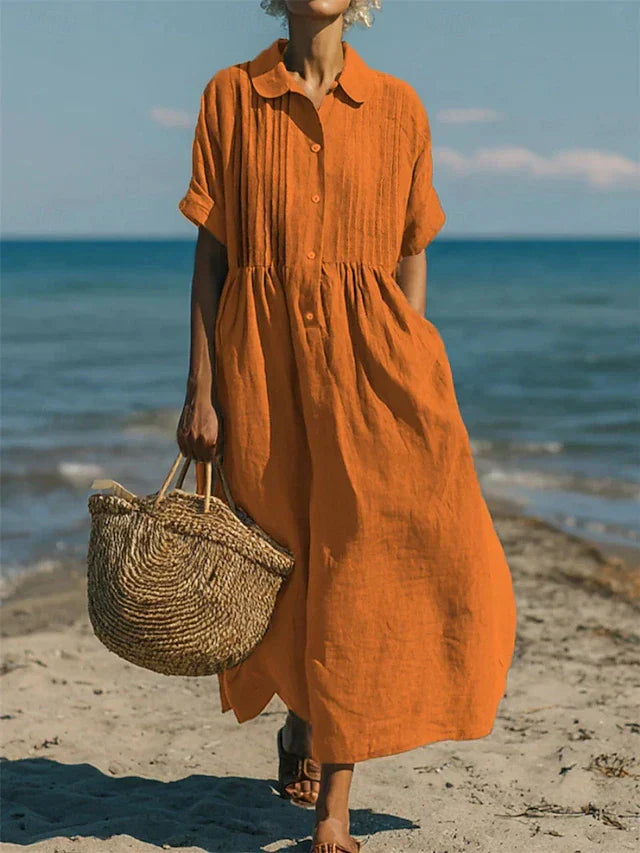 Elysia | Breathable Cotton Shirt Dress – Elegant & Flattering for Women 4