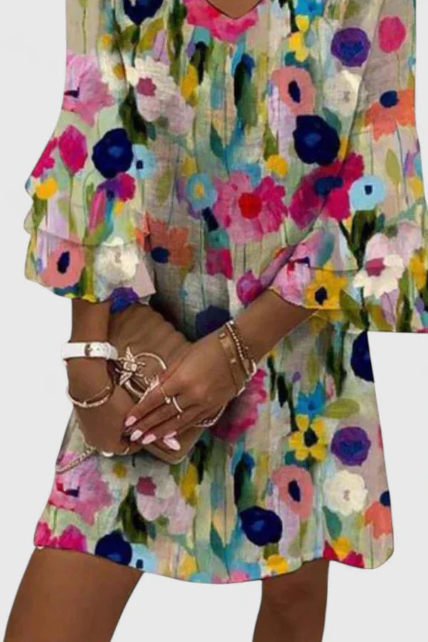 Elysia | Elegant Floral Mini Dress for Women – Perfect Wedding Guest & Summer Dresses 1