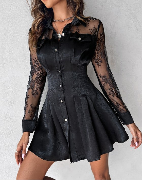 Elysia | Elegant Lace Mini Dress – Sophisticated Women's Cocktail Dress 2