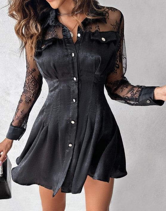 Elysia | Elegant Lace Mini Dress – Sophisticated Women's Cocktail Dress 7