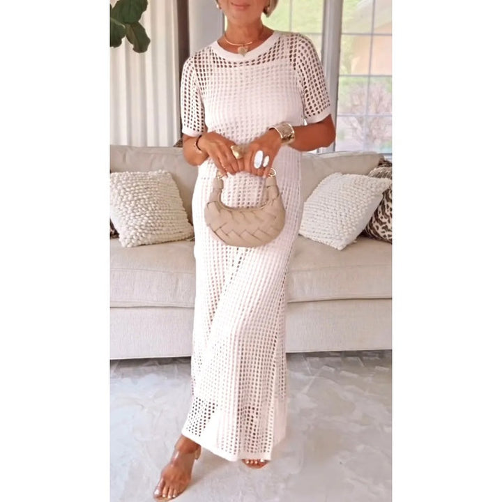 Elysia | Elegant, Breathable & Stylish Women's Maxi Dress – Cut Out Mesh Design for Summer Events 6