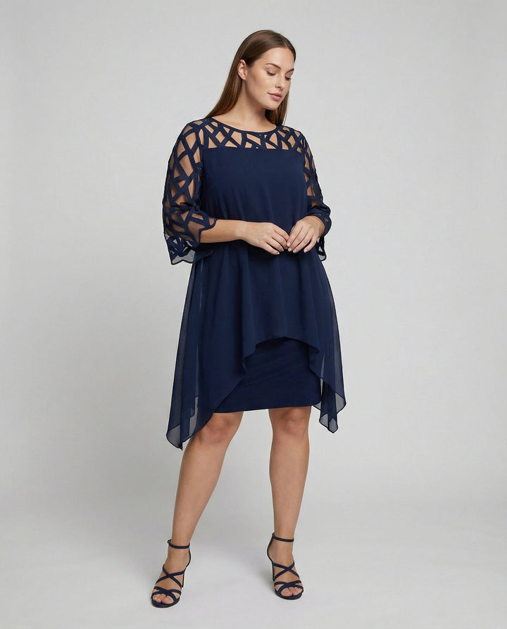 Elysia | Elegant, Comfortable &amp; Stylish Plus Size Midi Dress 0