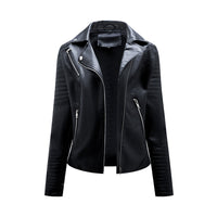 Florence | Giacca asimmetrica chic in pelle PU