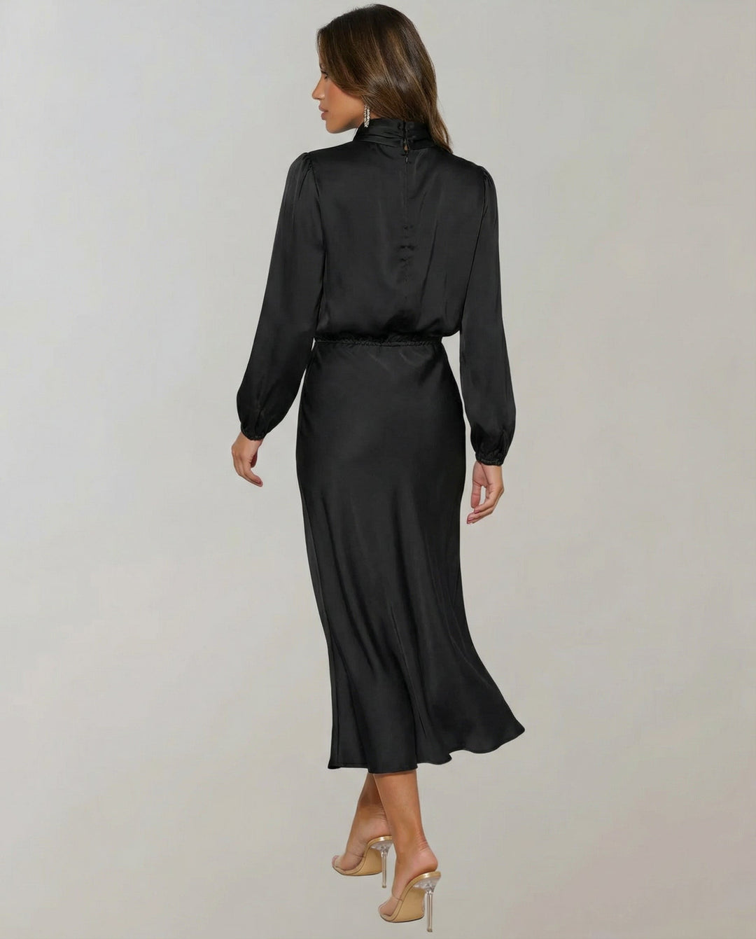 Elysia | Elegant, Flowing &amp; Stylish Women’s Satin Dress 3