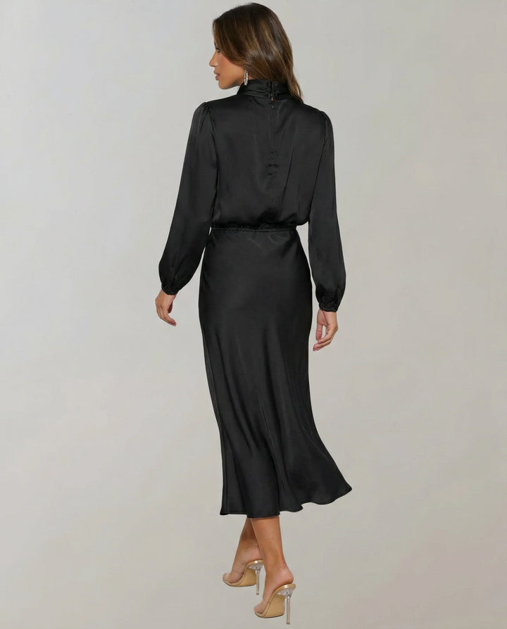 Elysia | Elegant, Flowing &amp; Stylish Women’s Satin Dress 3