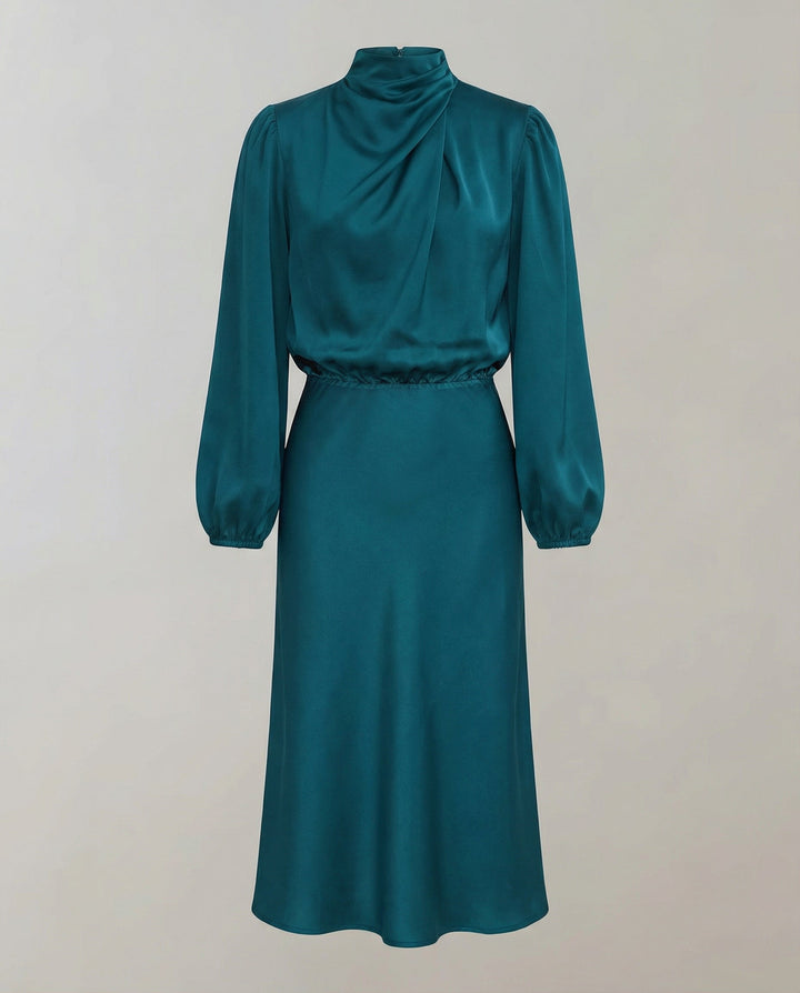 Elysia | Elegant, Flowing &amp; Stylish Women’s Satin Dress 9