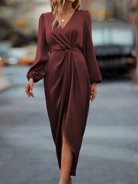 Charlotte | Elegant & Sophisticated Women's Midi Wrap Dress