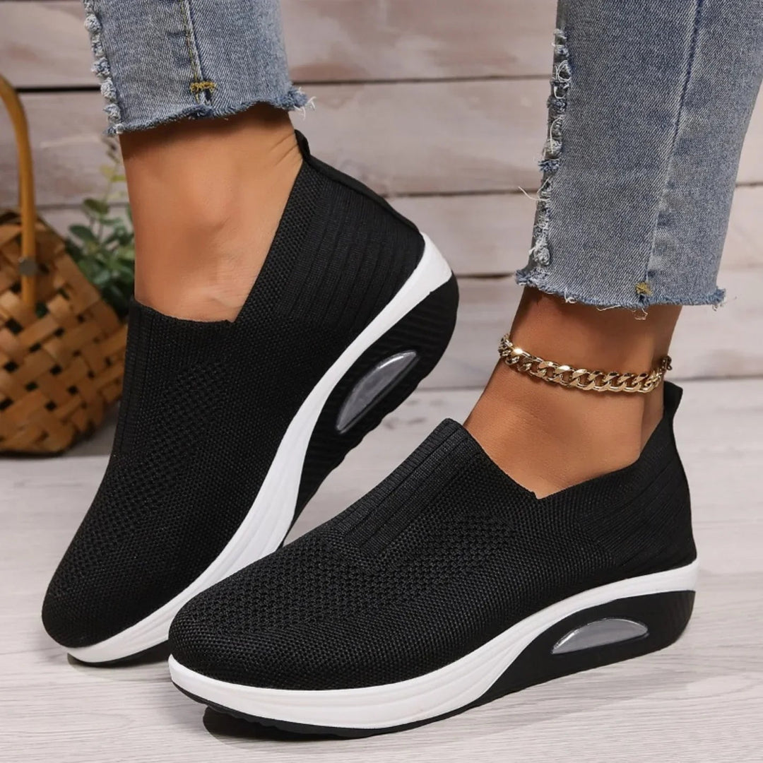 Elysia | Women's Slip-On Sneakers – Comfortable, Stylish &amp; White 0