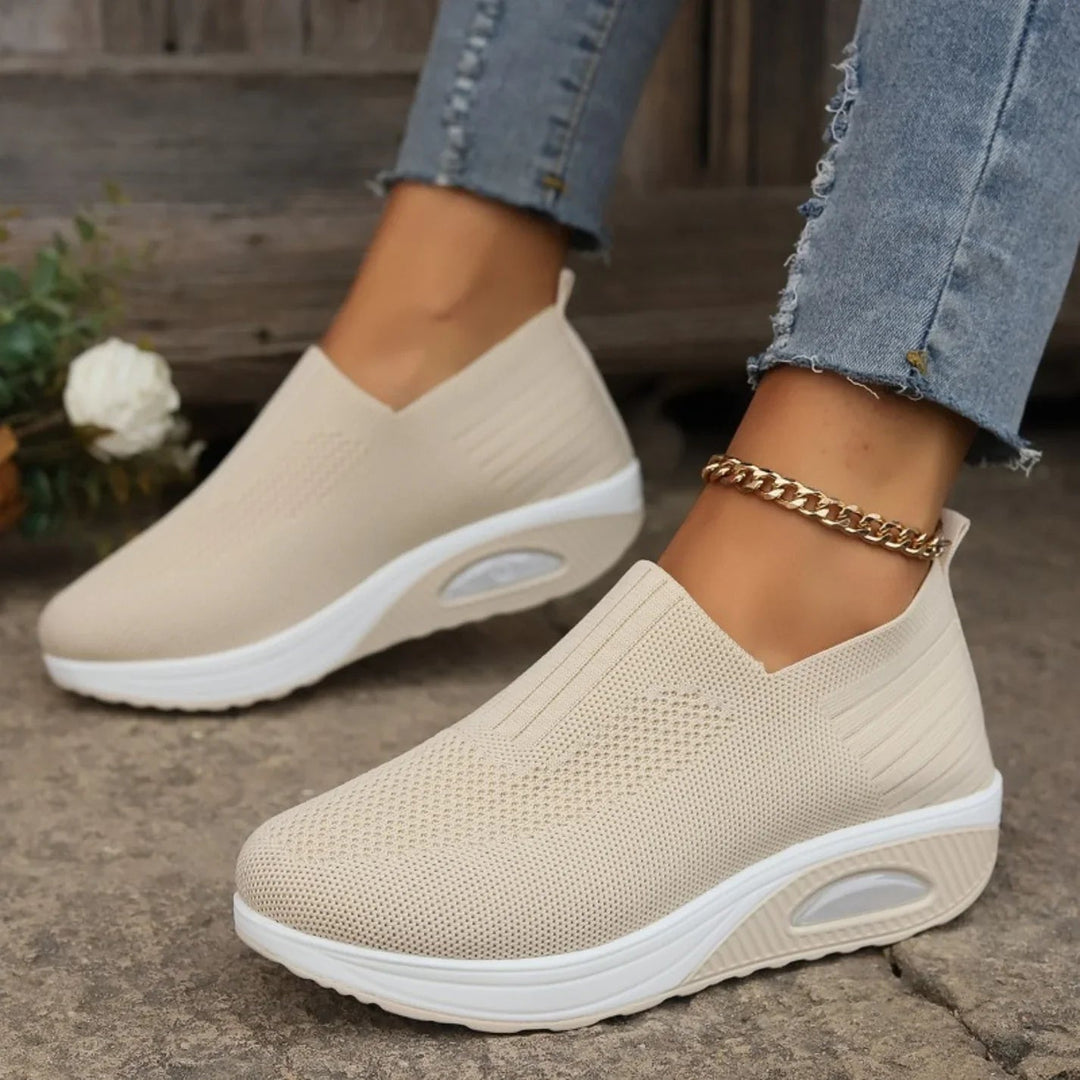 Elysia | Women's Slip-On Sneakers – Comfortable, Stylish &amp; White 7