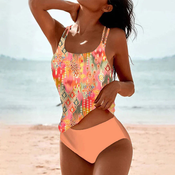 Emilia | Boho-print tankini set for women 3