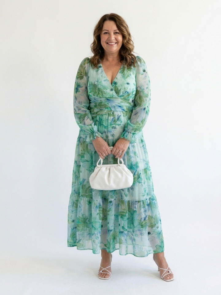 Emilia | Elegant Floral Print Long Sleeve Maxi Dress – Women's Dress for Summer & Wedding Guest Occasions 2