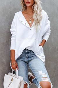 Eva | Casual Relaxed-Fit Hooded Tunic Sweatshirt