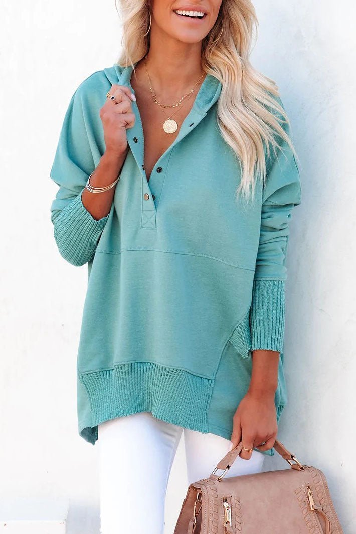 Emma | Women's Relaxed-Fit Hooded Drawstring Pullover Tunic Sweatshirt 8