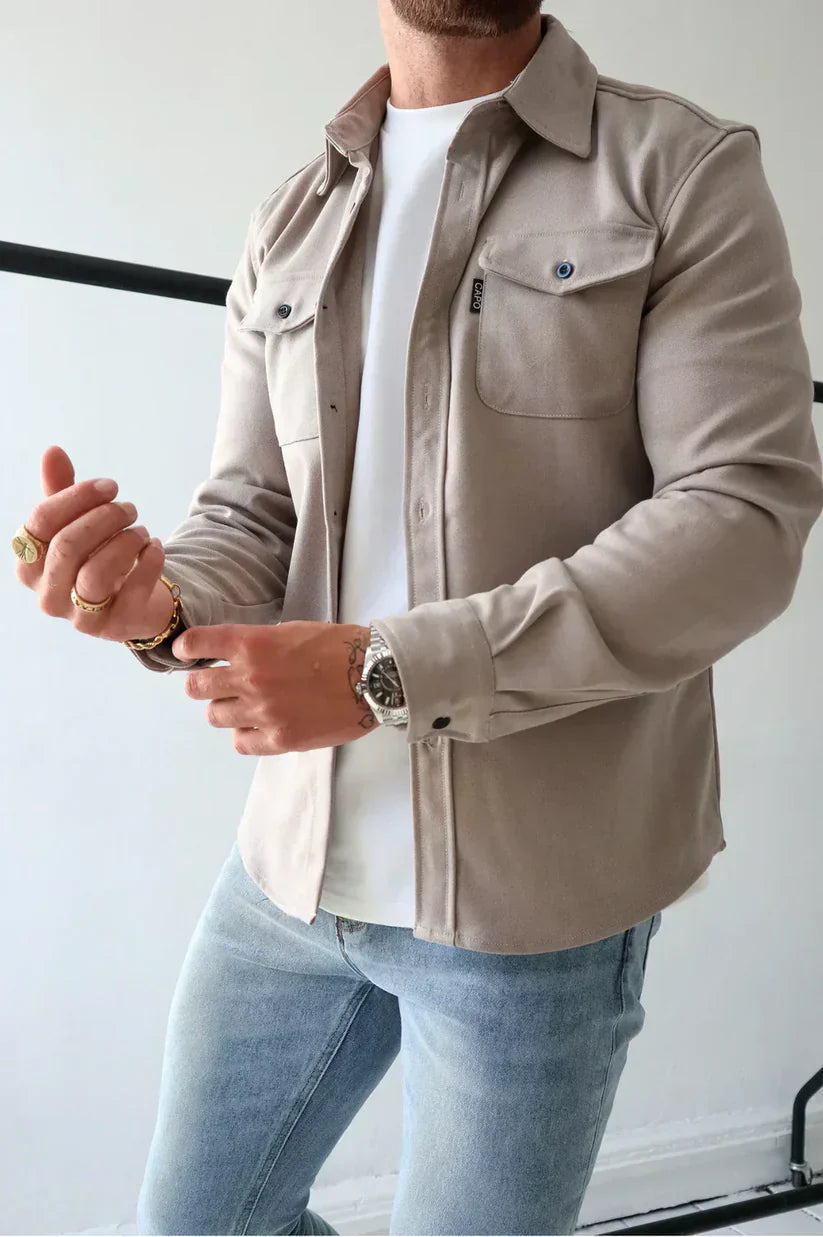 Eric | Breathable and comfortable cotton overshirt 11