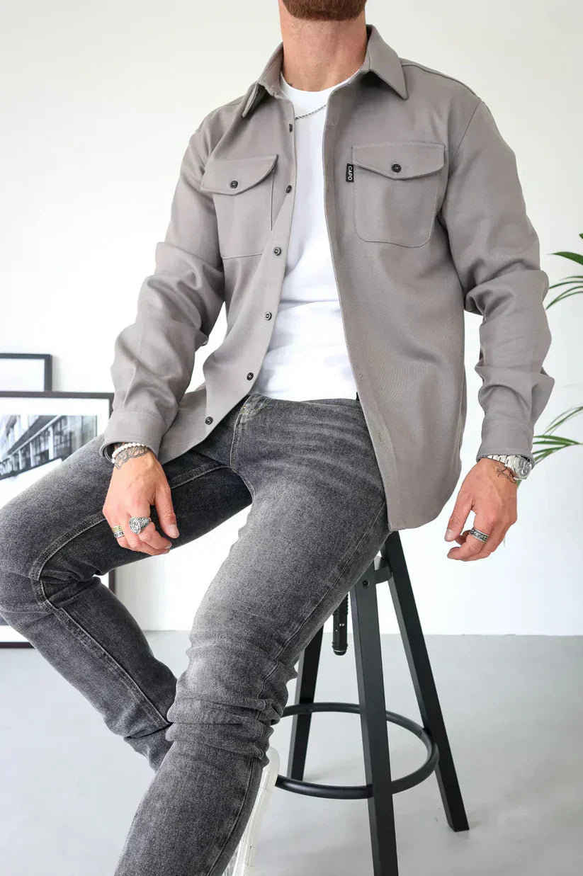 Eric | Breathable and comfortable cotton overshirt 2