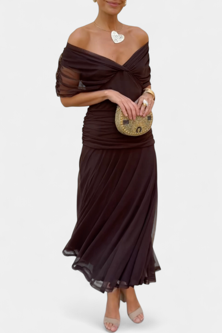 Eryzziah | Elegant Floral Print Summer Dress – Flattering V-Neck & Flowing Skirt for Wedding Guests 1