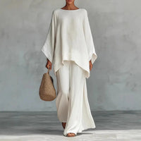 Mia | Elegantes und modernes asymmetrisches Set mit weitem Bein