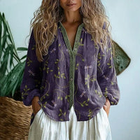 Chloe | Blusa bohémien in lino leggera e traspirante