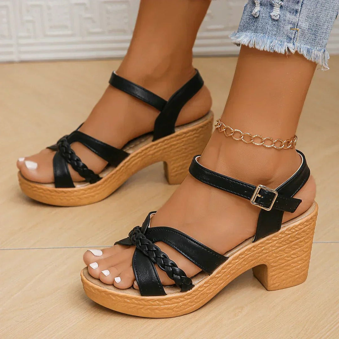 Fiona | Elegant, Comfortable & Versatile Women's Braided Platform Sandal 0
