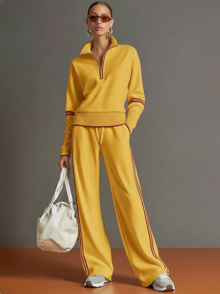 Fiona | Women's Set Loungewear Two Piece Sets Elegant Loose Fit 2