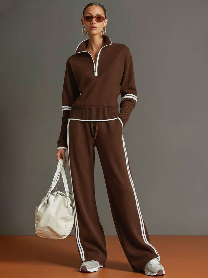 Fiona | Women's Set Loungewear Two Piece Sets Elegant Loose Fit 4