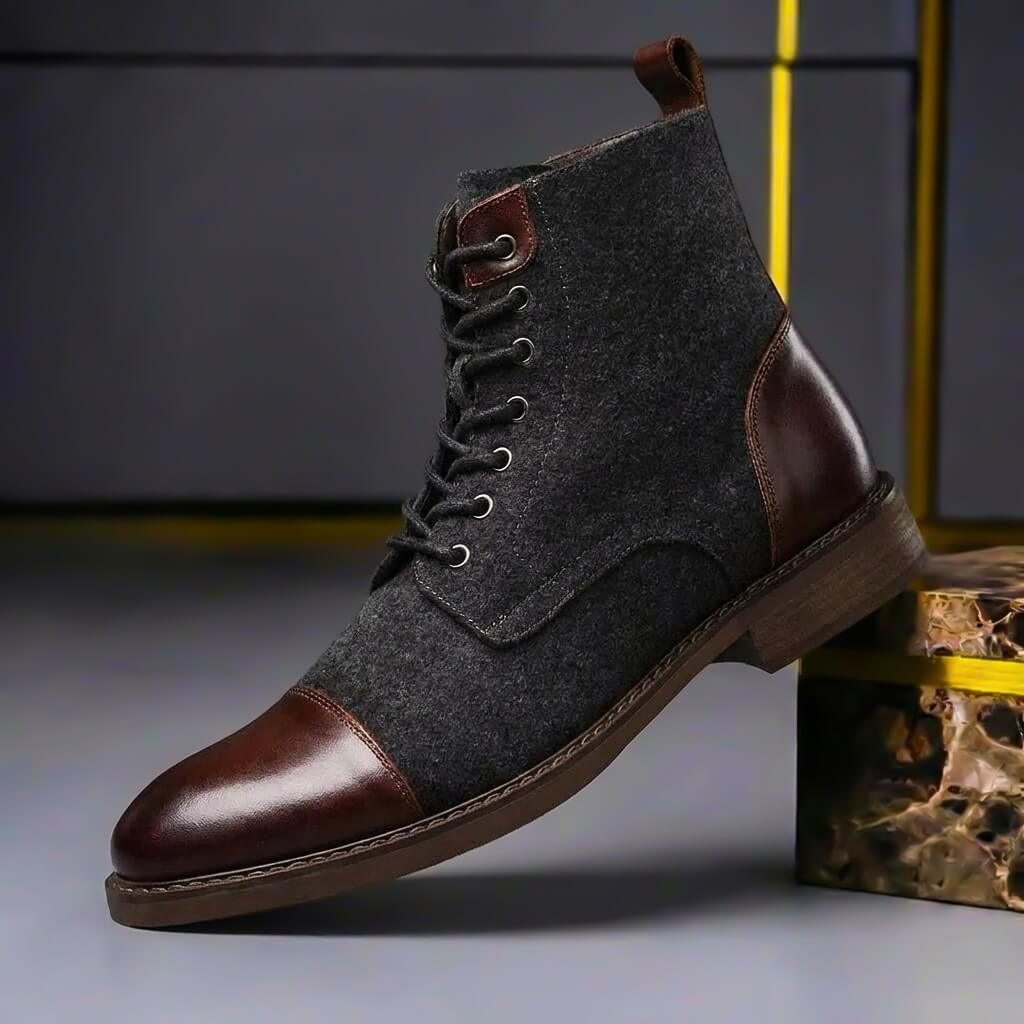 Fletcher Prestige Leather Wool Boots 1