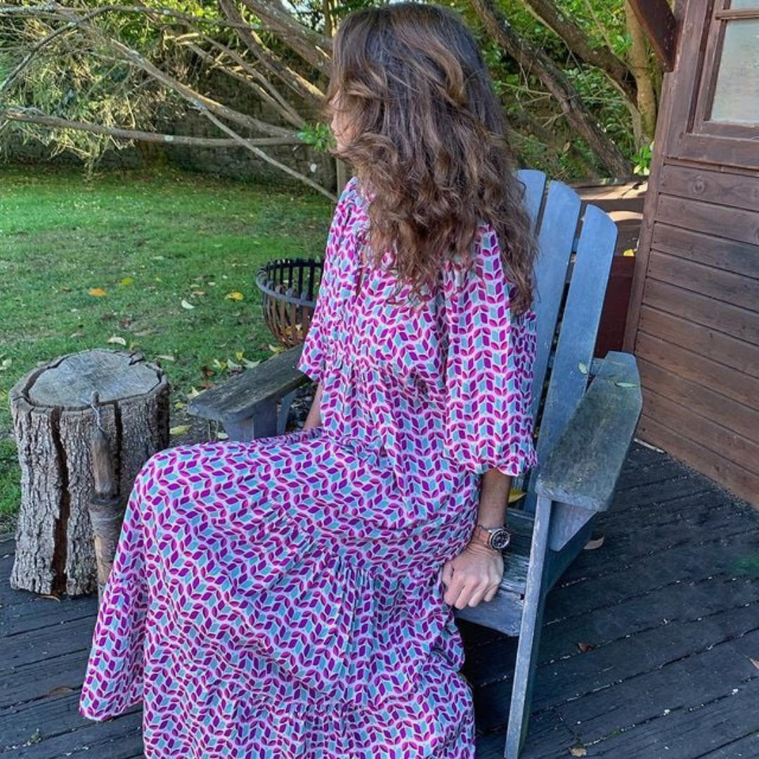 Fleur | Vibrant, Flowing & Elegant Plus Size Maxi Dress for Women 13