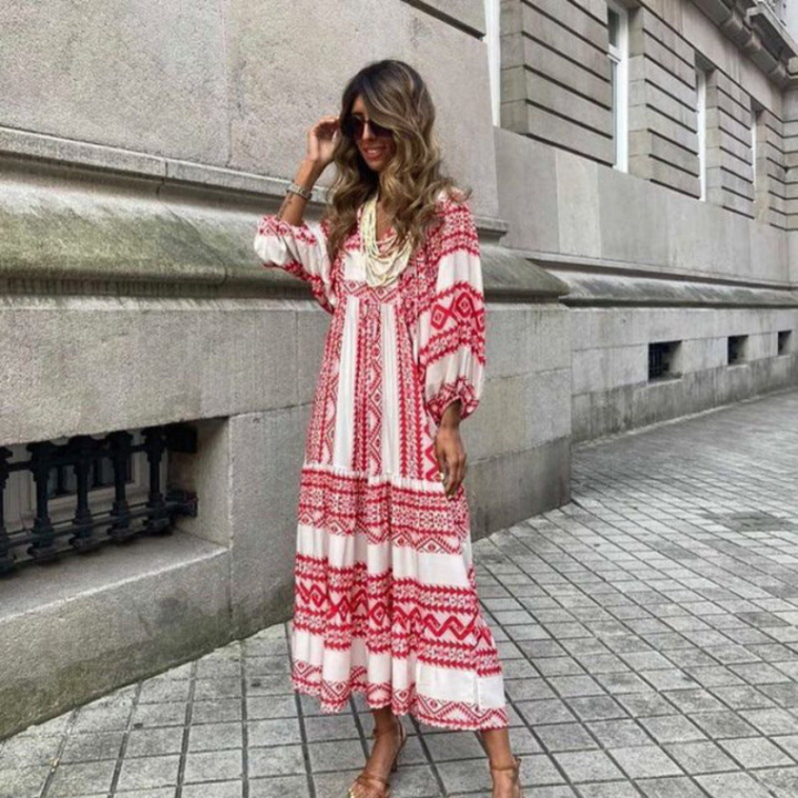 Fleur | Vibrant, Flowing & Elegant Plus Size Maxi Dress for Women 14