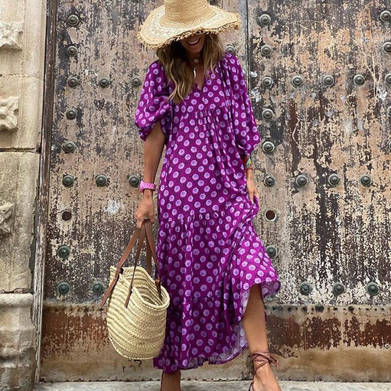 Fleur | Vibrant, Flowing & Elegant Plus Size Maxi Dress for Women 2